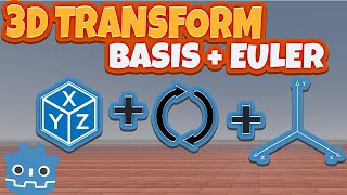 Godot 4 Transform3D Nodes with Basis & Euler Explained