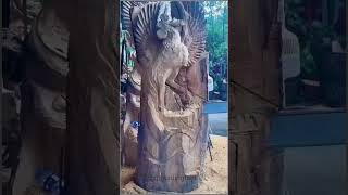 Wooden art#shorts #woodworking #spredinggyan #artwork