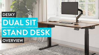 Desky Dual Sit Stand Desk Overview