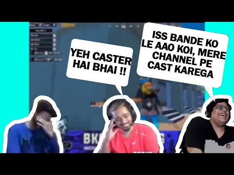 TANMAY BHAT, SCOUT REACTION ON BKCG GAMING COMMENTARY !! BKCG FUNNY CASTING, LEVEL 999 CASTING !!
