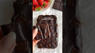 5-ingredient Healthier Brownies😍 #easyrecipes #healthyrecipes #healthydessert