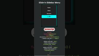 💡 This Sidebar Menu Will Change Your Website Forever! 😱🔥