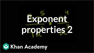 Exponent properties 2 | Exponent expressions and equations | Algebra I | Khan Academy