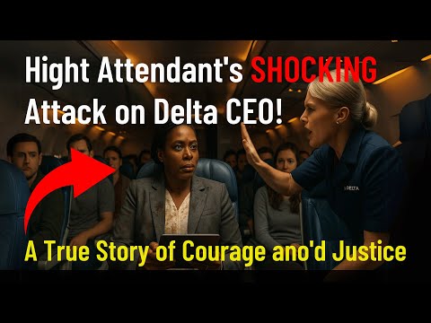 Flight Attendant’s SHOCKING Attack on Delta CEO: A True Story of Justice