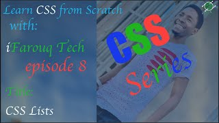 Learn CSS From Scratch | 008 CSS Lists | iFarouq Tech
