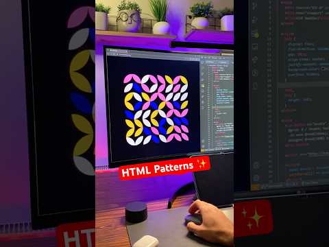 Animated patterns in your HTML #frontend #html #webdevelopment #css #htmlcss