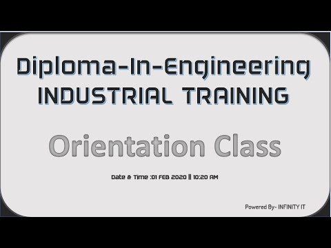 Industrial Training Orientation Class