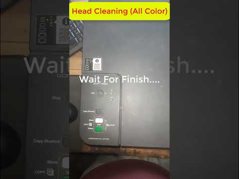 How To Head Cleaning All Color Brother DCP T220DCP T420W #brother #dcpt220 #colors