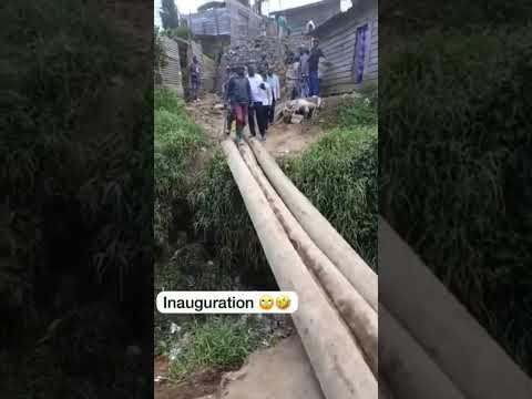 thanking minister for building the bridge😂😂😂