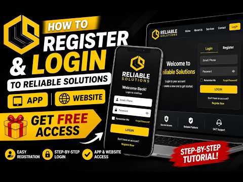 Reliable Solutions App & Website Access Guide | Easy Sign-Up Tutorial | Terms & Conditions Apply