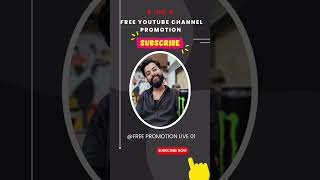 Get Free YouTube channel promotion #freepromotionlive #livecheckingpromotion