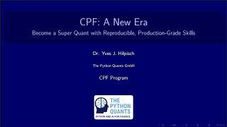 📈 CPF: A New Era — Become a Super Quant (Webinar Recording)