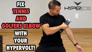 REDUCE TENNIS/GOLFERS ELBOW WITH YOUR HYPERVOLT