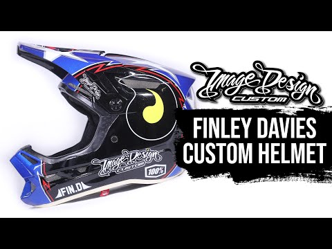 An Evel Knievel inspired custom helmet for our youngest team rider! // Image Design Custom