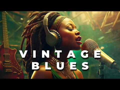 #11 Vintage Blues Music [🎙Raw Soulful Vocals ] Relaxing Night Escape l Retro Classics Style