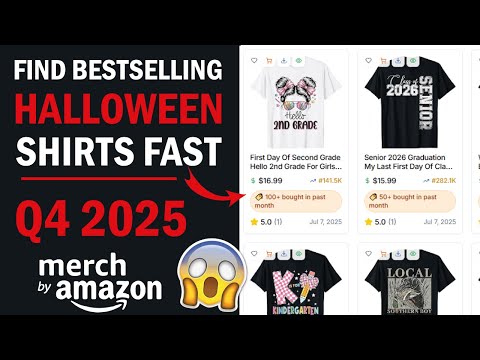 How to Find Best-Selling Halloween Shirts on Merch by Amazon | Step-by-Step Guide