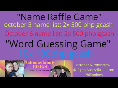 Name raffle and word Guessing game, Sharing is caring