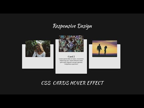 How to make Responsive Cards  | HTML & CSS Tutorial