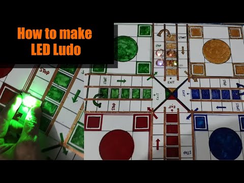 How to make LED Ludo at Home | Ludo Game | Ludo Drawing | Ludo Board  Game | DIY Ludo