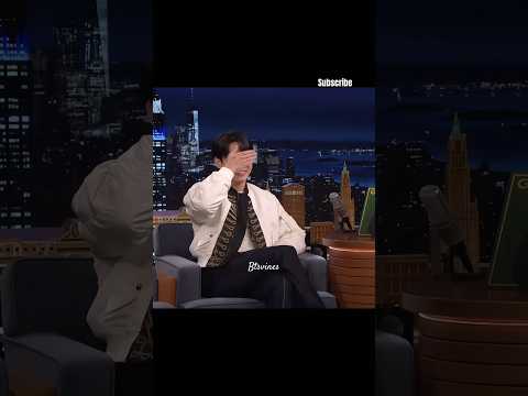 #jungkook gets shy on his abs in jimmy fallon show 🙈 #bts #btsarmy #viral #foryou #trending