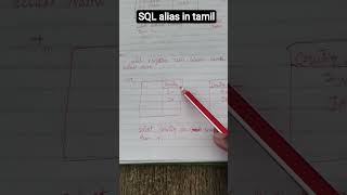 SQL alias in tamil #madangowri #a2darmy #interview #sql #job #tamiltech #tutorial
