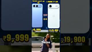 TECNO Spark Go 5G 😂 vs iPhone 17 Air 💸 | Budget vs Flagship Battle 🔥 | Funny Tech Comparison 2025 😅