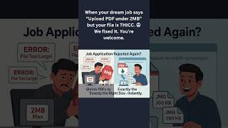 PDF too large - Not anymore #jobapplication #jobapplicationtips #employment