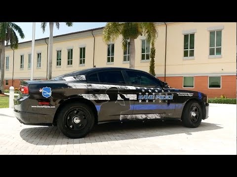 POLICE CARS Police Memorial Vehicle DODGE CHARGER Davie Police Department -Police Car Wrap