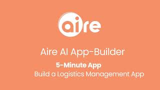 Build a Logistics Management App in 5 Minutes