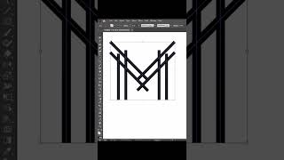 Modern MM logo design | Adobe illustrator tutorial #shorts #logo #illustration #viral