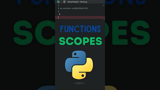 Python Function Scope Explained | Local vs Global Variables #learnpython #PythonTutorial#PythonScope