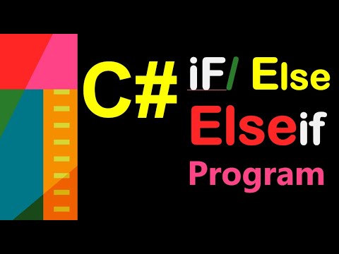 IF ELSE IF - DECISION MAKING STATEMENT IN C-SHARP || If Else if statement in C#