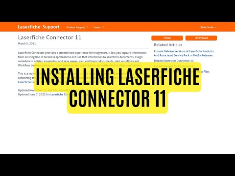How-to Install Laserfiche Connector 11