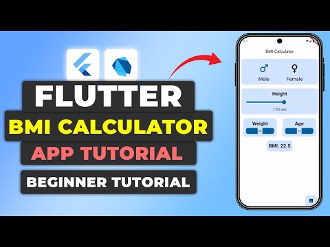 Flutter BMI Calculator App Tutorial | Flutter Beginner Tutorial