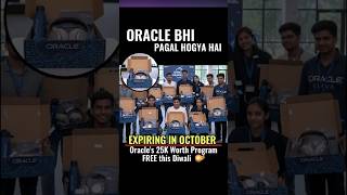 🎁 Oracle Diwali Gift 2025 | Free Oracle Certification Worth ₹25,000 | No Fees! #shorts #ytshorts