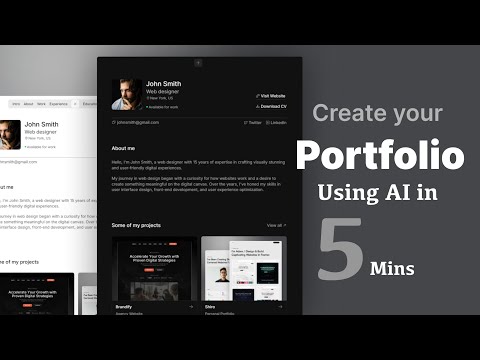 Create a Stunning UX Design Portfolio with AI in Just 5 Minutes!