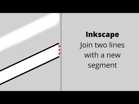 Inkscape | How to join two lines together with a new segment