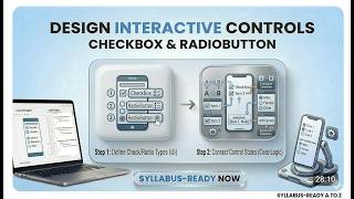 MAD Practical 6 | Design CheckBox & RadioButton in Android | MSBTE