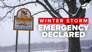 MARYLAND STATE OF EMERGENCY: Gov. Wes Moore issues urgent winter storm warning