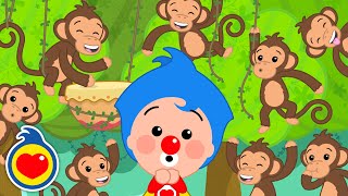 Ocho Monitos 🐒 Canciones Infantiles | Plim Plim
