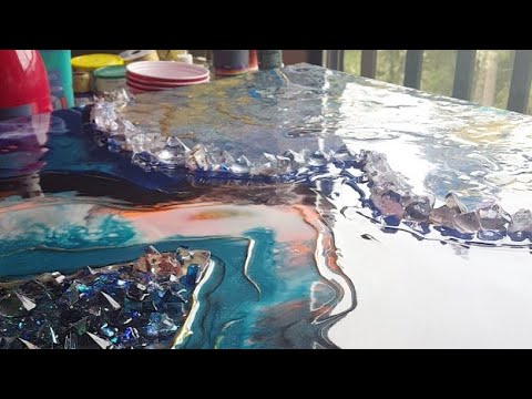 Art Resin Aurora border pour