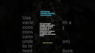 Consistent Variable Naming Con
