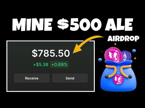How to Claim Over $500 FREE ALE Airdrop Every 1/hour