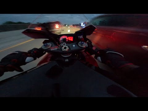 maybe she's just busy? | Night Ride GSXR 750