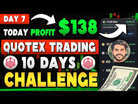 $100 to $1000 Challenge in 10 Days | Quotex Trading Challenge | Day 7 Results 📊