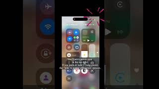 New iOS Feature: Power Off Button in Control Center #ios18 #phonetips #appleupdate #techfeatures