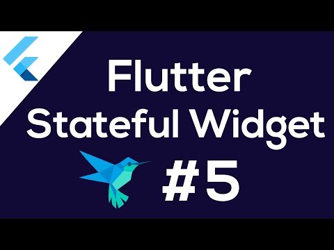 Flutter Stateful Widget #5 Build iOS & Android Apps [Hindi]