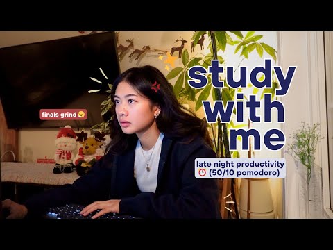 3 HOUR STUDY WITH ME | final exam season deep focus 🙇🏻‍♀️ 50/10 pomodoro