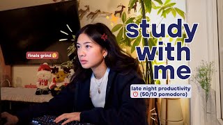 3 HOUR STUDY WITH ME | final exam season deep focus 🙇🏻‍♀️ 50/10 pomodoro