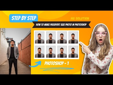 How to make passport size photo in photoshop | Passport size photo kaie banaye | Photoshop Part - 1